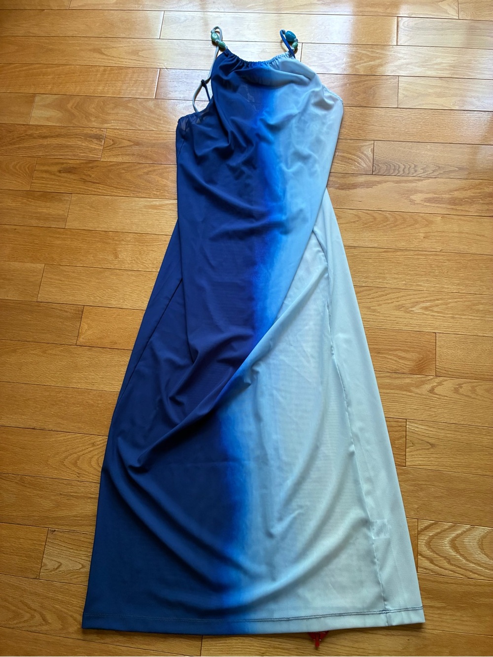 STAUD Blue Ombre Ramon Maxi Dress Coverup Ride the Wave